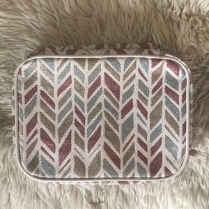 Sephora glitter patterned makeup/travel case